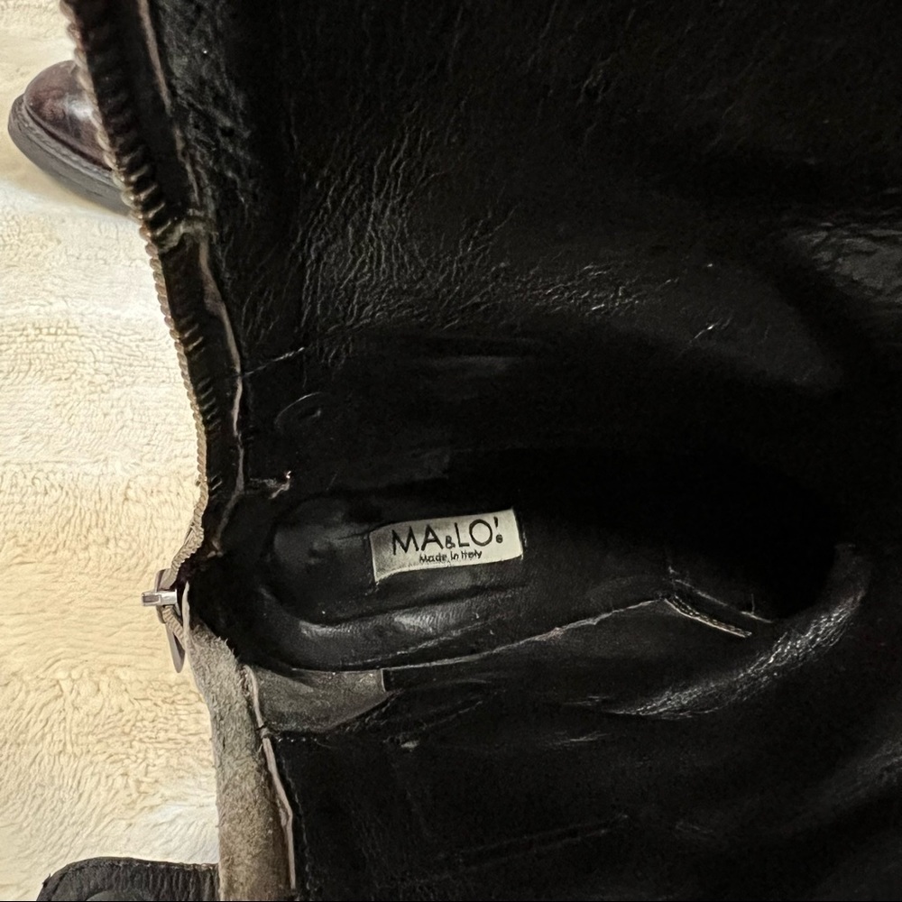 Ma & Lo Croc Embossed Tall Boots - Picture 14 of 14